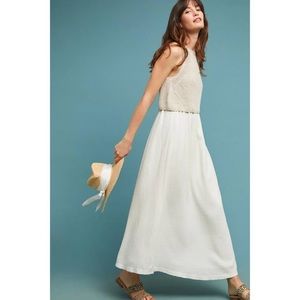 Anthropologie Moth Layered Sandstone Maxi Dress